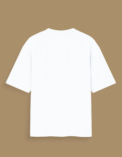 Destruction Is Just His Kindness oversized tee back view – Shiva mythology DesiThreads India