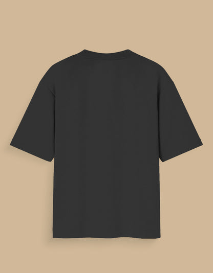 He Walked Toward Ram oversized tee back view – Hanuman mythology DesiThreads