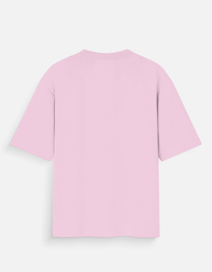 Stillness Is His Loudest Prayer oversized tee pink – Hanuman meditation mythology graphic tee India