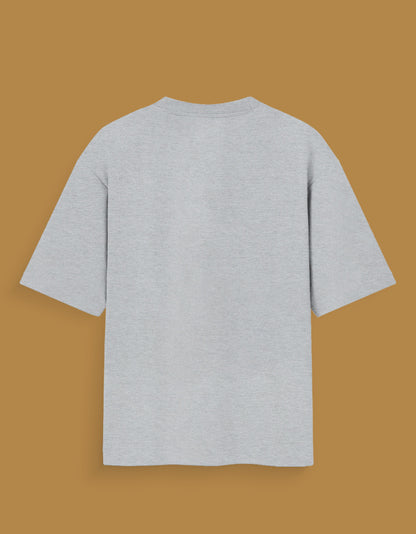 Still Infinite Aware oversized tee grey – Mahadev mythology graphic Indian streetwear DesiThreads