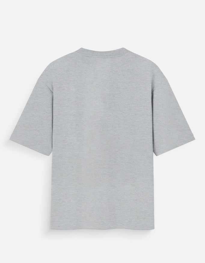 The Divine Bond oversized tee back view – Ram Hanuman mythology DesiThreads