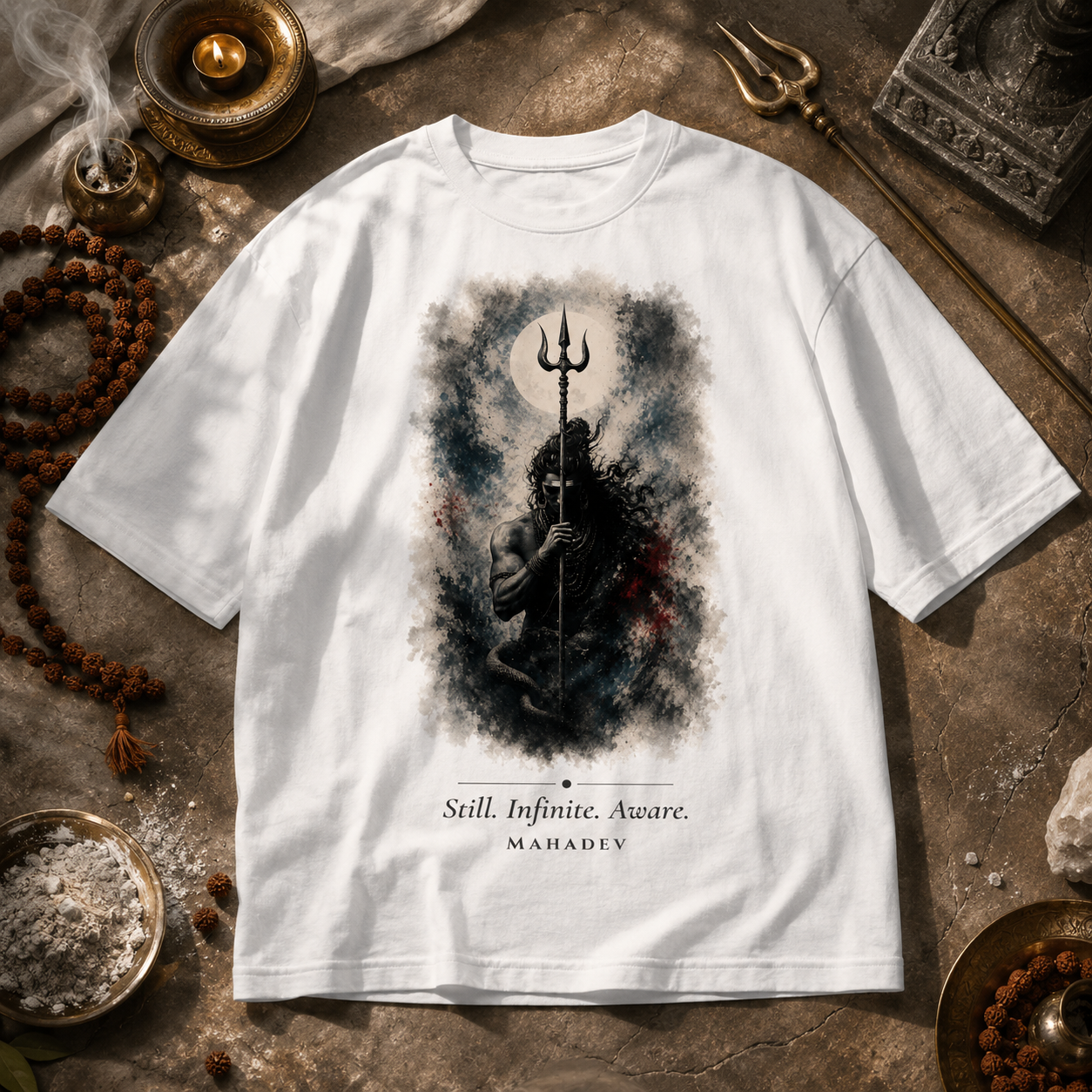 Still. Infinite. Aware. Oversized T-Shirt