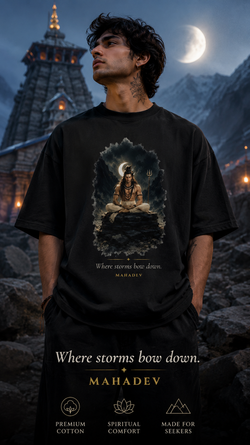 Where Storms Bow Down Oversized T-Shirt