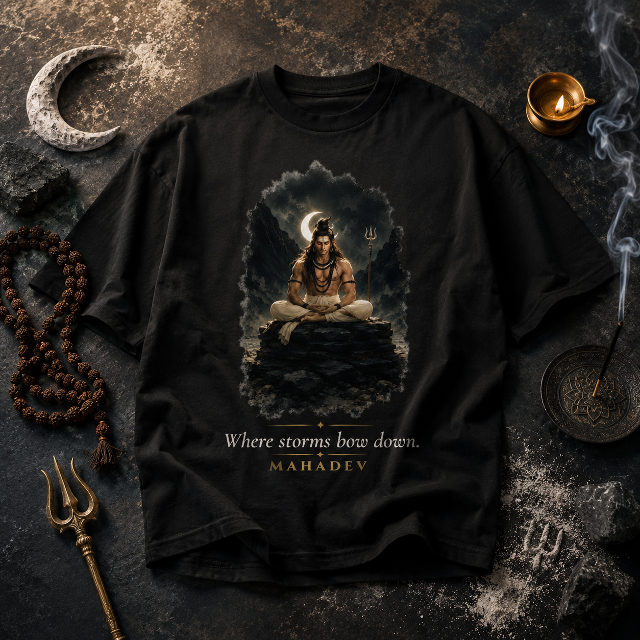 Where Storms Bow Down Oversized T-Shirt