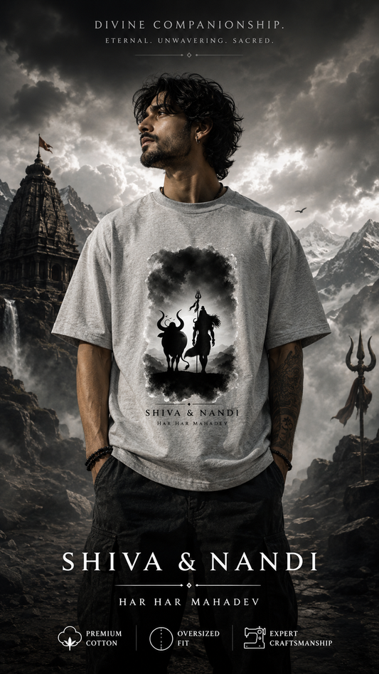 Shiva & Nandi Oversized T-Shirt