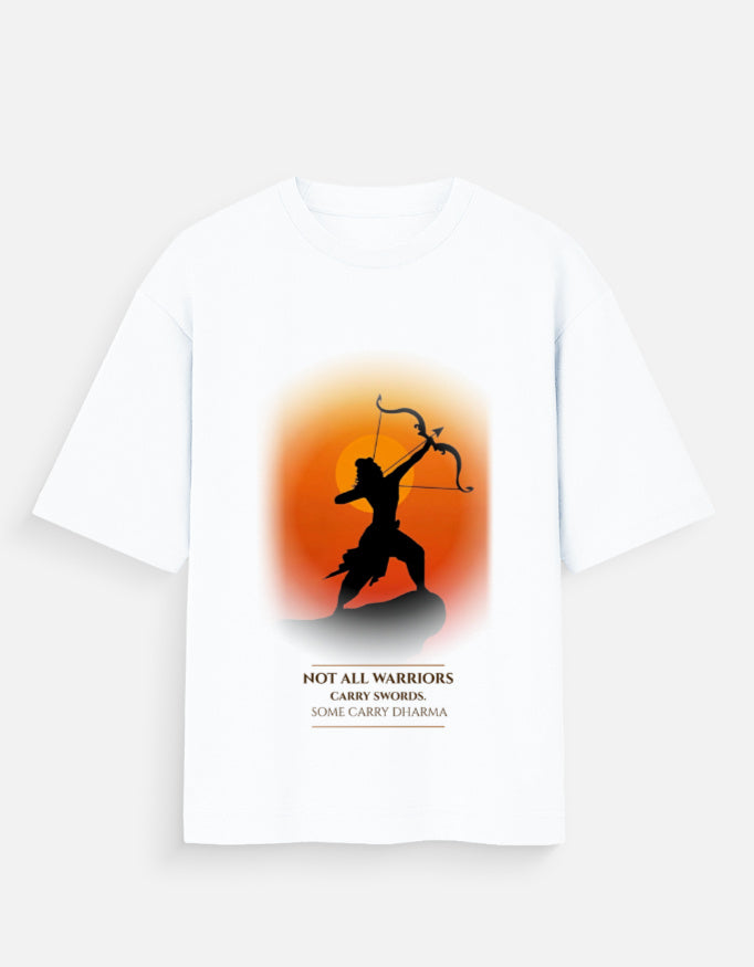 The Path of Dharma regular t-shirt back – Ram mythology DesiThreads India
