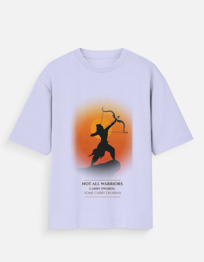 The Path of Dharma regular tee beige – Lord Ram dharma mythology graphic tee India