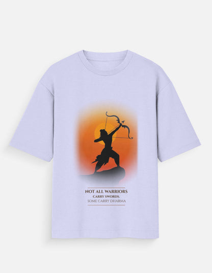 The Path of Dharma regular tee beige – Lord Ram dharma mythology graphic tee India