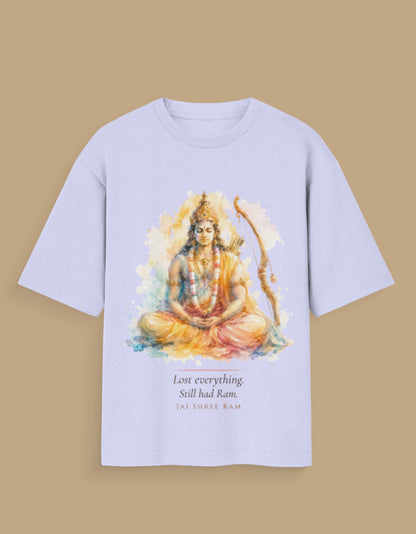 Still Had Ram oversized t-shirt back – Ram mythology DesiThreads India