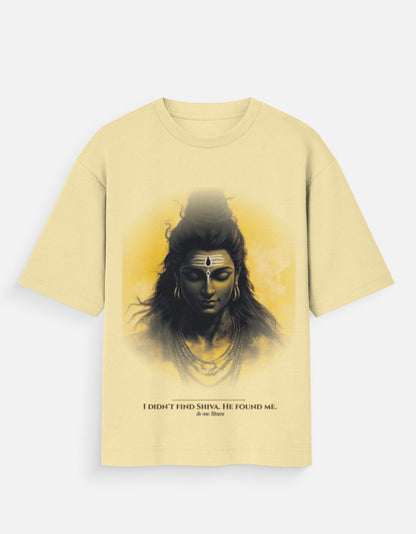 The Awakening Graphic oversized tee front – Mahadev mythology Indian streetwear