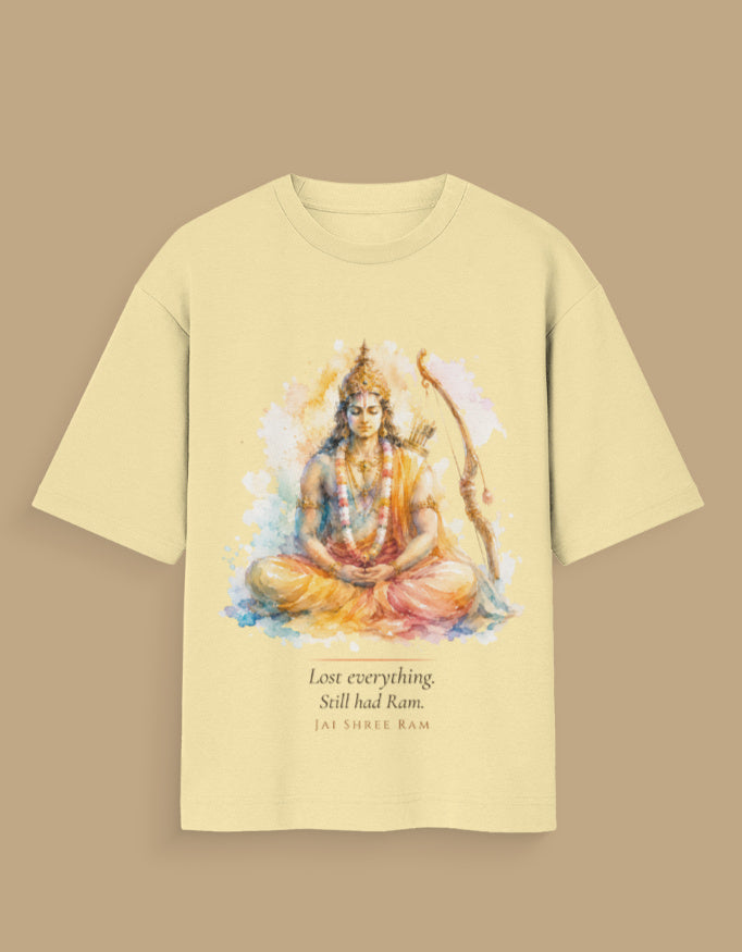 Still Had Ram oversized t-shirt size chart – unisex fit DesiThreads India